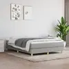 Image de Sommier À Lattes De Lit Avec Matelas Gris Clair 140x190cm Tissu Vidaxl