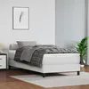Image de Sommier À Lattes De Lit Avec Matelas Blanc 90x200 Cm Similicuir Vidaxl