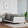 Image de vidaXL Sommier à lattes de lit avec matelas Blanc 90x200 cm Similicuir 3144238