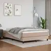 Image de Sommier À Lattes De Lit Avec Matelas Cappuccino 140x190 Cm Vidaxl