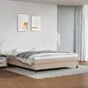 Image de Sommier À Lattes De Lit Avec Matelas Cappuccino 160x200 Cm Vidaxl