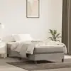 Image de Sommier    Lattes De Lit Et Matelas Gris Clair 80x200 Cm Velours Vidaxl