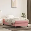 Image de 3144314 vidaXL Lit à sommier tapissier avec matelas Rose 90x200 cm Velours