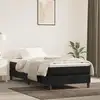 Image de Sommier    Lattes De Lit Avec Matelas Noir 100x200 Cm Velours Vidaxl