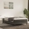 Image de Sommier À Lattes De Lit Et Matelas Gris Foncé 120x200cm Velours Vidaxl