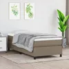 Image de Sommier    Lattes De Lit Avec Matelas Taupe 90x200 Cm Tissu Vidaxl
