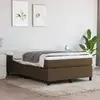 Image de Sommier À Lattes De Lit Avec Matelas Marron Foncé 120x200 Cm Vidaxl