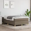 Image de Sommier À Lattes De Lit Avec Matelas Taupe 120x200 Cm Tissu Vidaxl