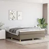 Image de Sommier À Lattes De Lit Avec Matelas Taupe 180x200 Cm Tissu Vidaxl