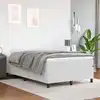Image de Sommier À Lattes De Lit Avec Matelas Blanc 120x200cm Similicuir Vidaxl