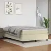 Image de Sommier À Lattes De Lit Avec Matelas Crème 140x190cm Similicuir Vidaxl