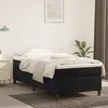 Image de Sommier À Lattes De Lit Et Matelas Noir 80x200 Cm Velours Vidaxl
