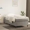 Image de Sommier    Lattes De Lit Et Matelas Gris Clair 100x200cm Velours Vidaxl