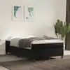 Image de Sommier À Lattes De Lit Avec Matelas Noir 120x200 Cm Velours Vidaxl
