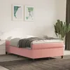Image de Sommier À Lattes De Lit Avec Matelas Rose 120x200 Cm Velours Vidaxl