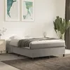 Image de Sommier    Lattes De Lit Et Matelas Gris Clair 140x190cm Velours Vidaxl