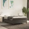 Image de Sommier À Lattes De Lit Et Matelas Gris Foncé 140x190cm Velours Vidaxl