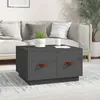 Image de Table Basse Gris 60x53x35 Cm Bois Massif De Pin Vidaxl