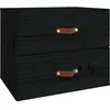 Image de Table De Chevet Murale Noir 50x36x40 Cm Vidaxl