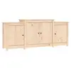 Image de Vidaxl buffet 164x37x68 cm bois massif pin