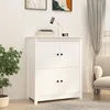 Image de 821508 vidaXL Buffet Blanc 83x415x100 cm Bois massif de pin