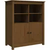 Image de Buffet Marron Miel 83x41,5x100 Cm Bois Massif De Pin Vidaxl