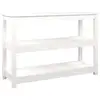 Image de Vidaxl table console blanc 110x40x74 cm bois massif de pin