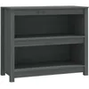 Image de Bibliothèque Gris 80x35x68 Cm Bois De Pin Massif Vidaxl