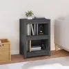 Image de Bibliothèque Gris 50x35x68 Cm Bois De Pin Massif Vidaxl