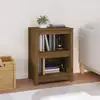 Image de Bibliothèque Marron Miel 50x35x68 Cm Bois De Pin Massif Vidaxl