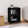 Image de Bibliothèque Noir 50x35x68 Cm Bois De Pin Massif Vidaxl