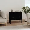 Image de 821743 vidaXL Armoire console Noir 90x40x78 cm Bois de pin solide