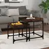 Image de Tables D'appoint 2 Pcs Chêne Fumé Bois D'ingénierie Vidaxl