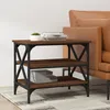 Image de Table D'appoint Chêne Marron 55x38x45 Cm Bois D'ingénierie Vidaxl