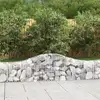 Image de Paniers À Gabions Arqués 18 Pcs 200x30x40/60 Cm Fer Galvanisé Vidaxl