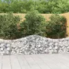 Image de Paniers À Gabions Arqués 5 Pcs 200x30x60/80 Cm Fer Galvanisé Vidaxl