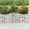 Image de Paniers À Gabions Arqués 5 Pcs 200x30x80/100 Cm Fer Galvanisé Vidaxl