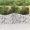 Image de Paniers À Gabions Arqués 11 Pcs 200x30x80/100 Cm Fer Galvanisé Vidaxl