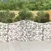 Image de Paniers À Gabions Arqués 12 Pcs 200x30x100/120 Cm Fer Galvanisé Vidaxl