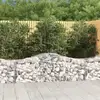 Image de Paniers À Gabions Arqués 4 Pcs 200x50x60/80 Cm Fer Galvanisé Vidaxl