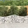 Image de Paniers À Gabions Arqués 7 Pcs 200x50x60/80 Cm Fer Galvanisé Vidaxl
