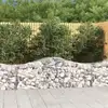 Image de Paniers À Gabions Arqués 8 Pcs 200x50x60/80 Cm Fer Galvanisé Vidaxl