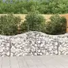 Image de Paniers À Gabions Arqués 11 Pcs 200x50x80/100 Cm Fer Galvanisé Vidaxl