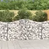Image de Paniers À Gabions Arqués 9 Pcs 200x50x100/120 Cm Fer Galvanisé Vidaxl