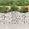 Image de Paniers À Gabions Arqués 14 Pcs 200x50x100/120 Cm Fer Galvanisé Vidaxl