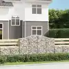 Image de Paniers À Gabions Arqués 8 Pcs 200x50x120/140 Cm Fer Galvanisé Vidaxl
