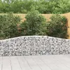 Image de Paniers À Gabions Arqués 25 Pcs 400x30x60/80 Cm Fer Galvanisé Vidaxl