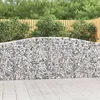 Image de Paniers À Gabions Arqués 8 Pcs 400x30x100/120 Cm Fer Galvanisé Vidaxl