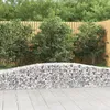 Image de Paniers À Gabions Arqués 2 Pcs 400x50x40/60 Cm Fer Galvanisé Vidaxl