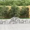 Image de Paniers À Gabions Arqués 7 Pcs 200x30x40/60 Cm Fer Galvanisé Vidaxl